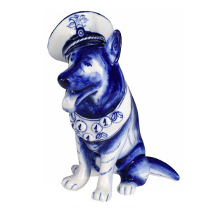 Фигурка Гжель "Мухтар" №CHS109