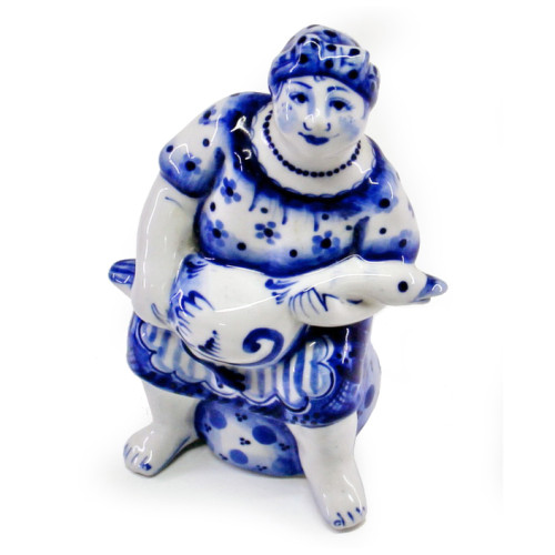 Фигурка Гжель "Птичница" №CHS136