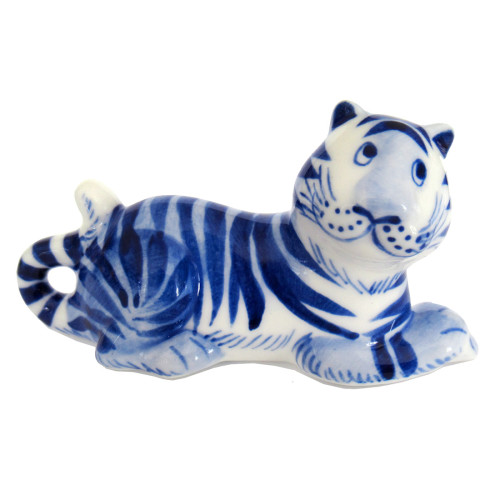 Фигурка Гжель "Тигр" №CHS149