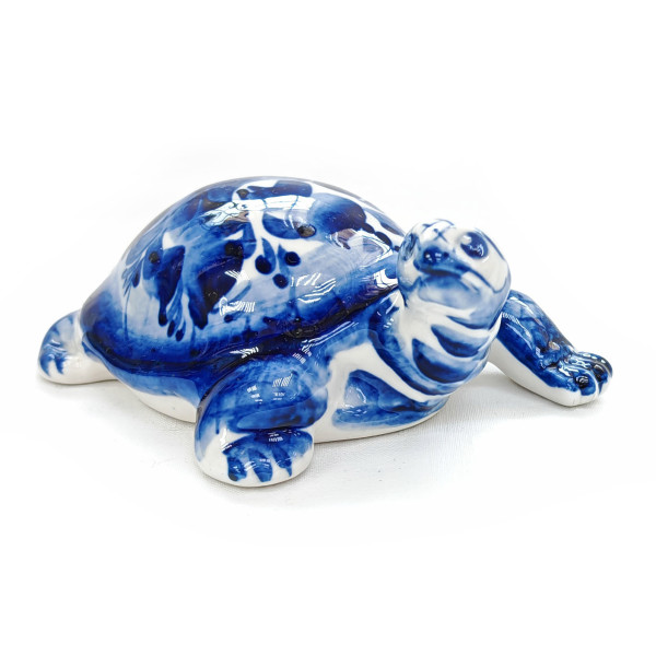 Фигурка Гжель "Черепаха" №12348 Фигурка Гжель "Черепаха" №12348