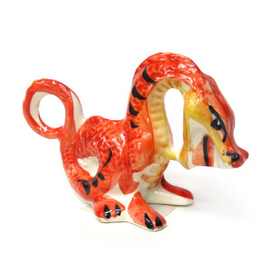 Фигурка Гжель "Дракон красный" №12310