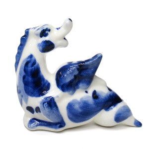 Фигурка Гжель "Дракон Крылатый" №27142