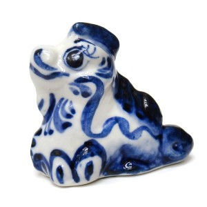 Фигурка Гжель "Дракон Китайский" мелк. №27143