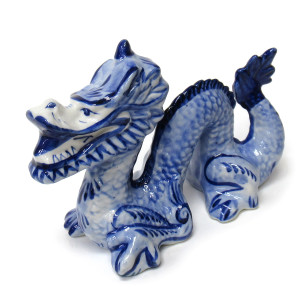 Фигурка Гжель "Дракон Китайский" ср. №27147