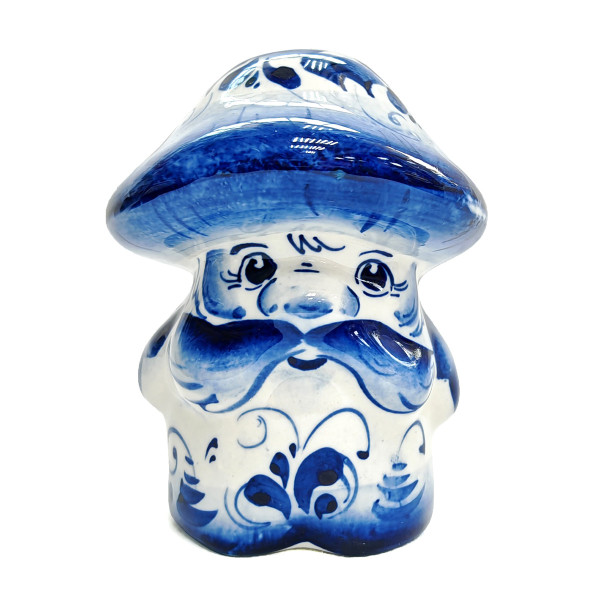 Фигурка Гжель "Гриб" №12337 Фигурка Гжель "Гриб" №12337