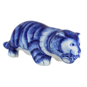 Фигурка Гжель "Кот-воришка" №CHS074