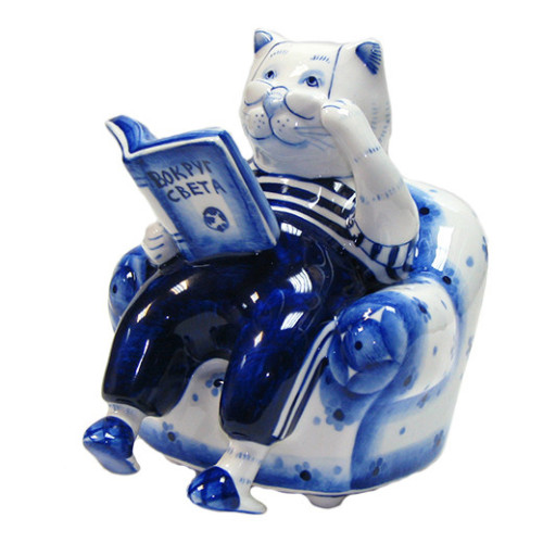 Фигурка Гжель "Леопольд" №CHSM021