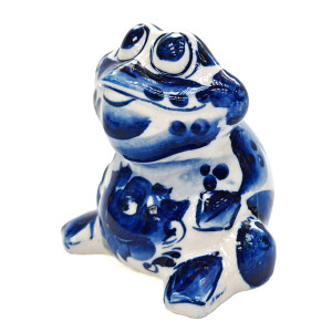 Фигурка Гжель "Лягушонок" №12353-8