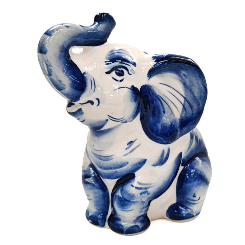 Фигурка Гжель "Слоненок" №12349