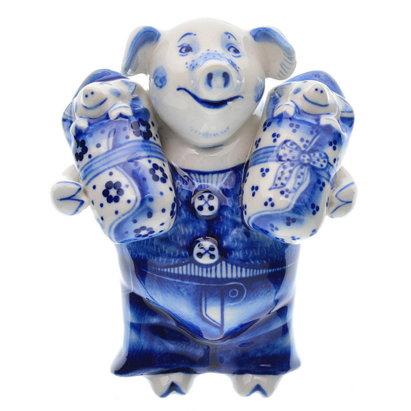 Фигурка Гжель "Папаша" №CHS120 Фигурка Гжель "Папаша" №CHS120