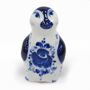 Фигурка Гжель "Пингвин" №T020