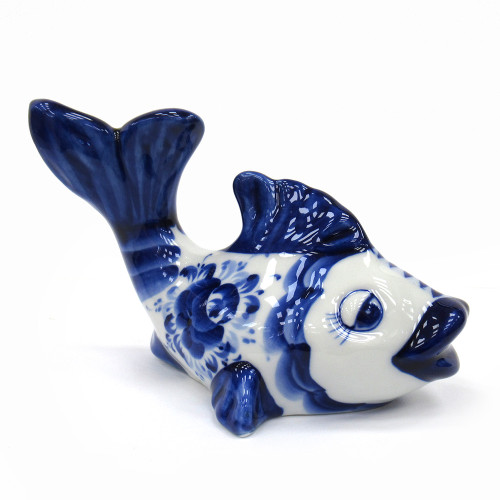 Фигурка Гжель "Рыба" №T023
