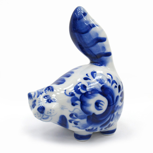 Фигурка Гжель "Кот Чеширский" №T025