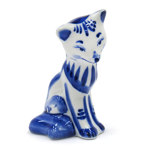 Фигурка Гжель "Лиса" №T029