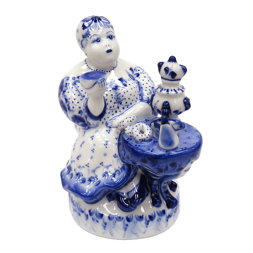 Фигурка Гжель "Купчиха" №T034