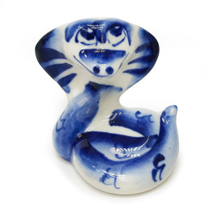 Фигурка Гжель "Змея Ляля" №12321