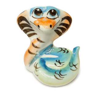 Фигурка Гжель "Змея Ляля" цв. №12322