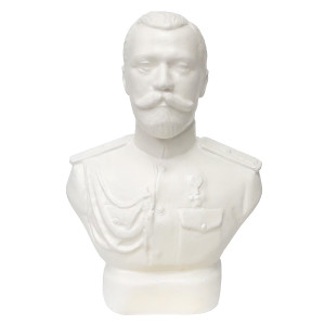 Фигурка из гипса бюст "Николай II" №536-1