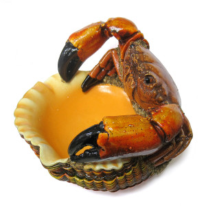 Фигурка-пепельница из гипса "Краб" №537-3