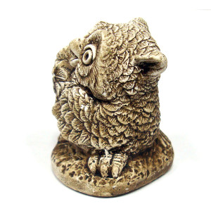 Фигурка из гипса "Сова с букетом" №804