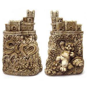 Фигурка из гипса "Ласточкино Гнездо. Я люблю Крым" №811-4