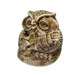 Фигурка из гипса "Сова с гитарой" №812