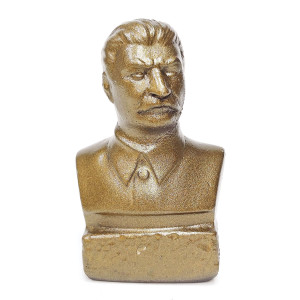 Фигурка из гипса бюст "Сталин" бронзовый №BG1-2