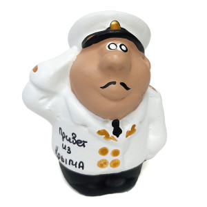 Фигурка из гипса "Адмирал. Привет из Крыма" белый №FG-8-2