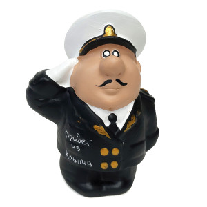 Фигурка из гипса "Адмирал. Привет из Крыма" чёрный №FG-9-1