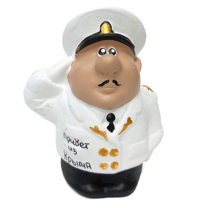 Фигурка из гипса "Адмирал. Привет из Крыма" белый №FG-9-2