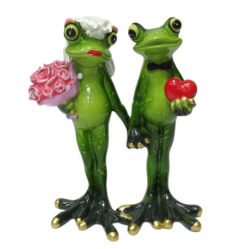 Фигурка из полистоуна "Лягушки свадьба" №99005