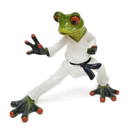 Фигурка из полистоуна "Лягушка каратист" №YX39017