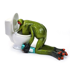 Фигурка из полистоуна "Лягушка после дискотеки" №YX49050