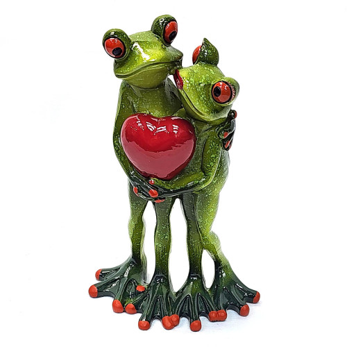 Фигурка из полистоуна "Лягушки влюбленная пара" №YX49055