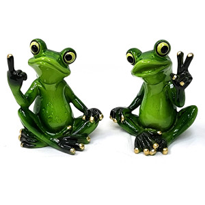 Комплект фигурок из полистоуна "Лягушки" №YX59002D