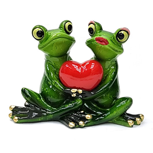 Фигурка из полистоуна "Лягушки парочка" №YX59004D