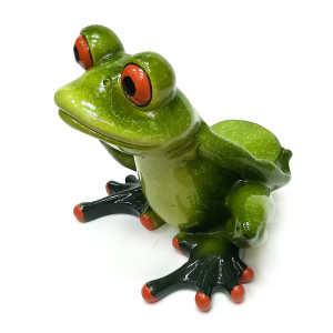Фигурка из полистоуна "Лягушка подставка под бутылку" №YX66605