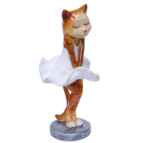 Фигурка из полистоуна "Кошка Мерлин Монро" №YX81006