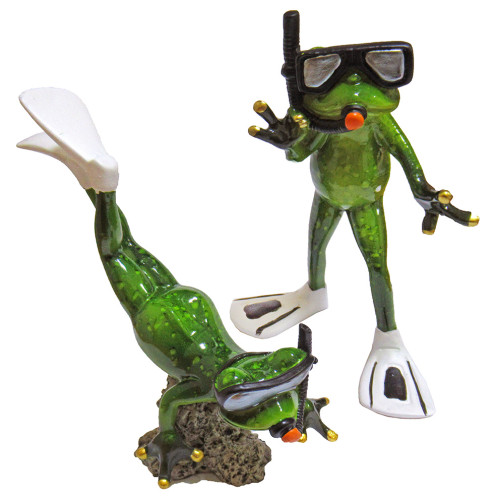 Фигурка из полистоуна "Лягушка ныряльщик" №YX89053