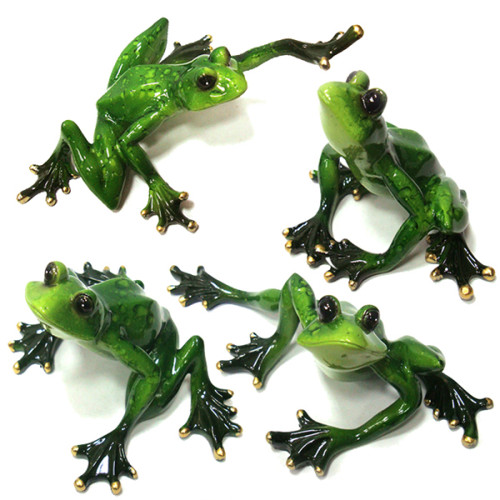 Комплект фигурок из полистоуна "Лягушки" №YX9002