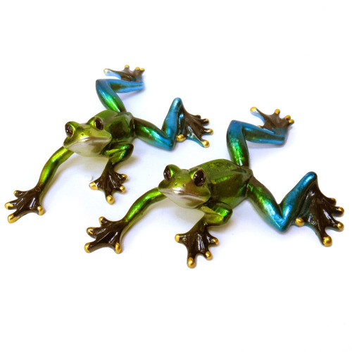 Комплект фигурок из полистоуна "Лягушки" №YX9024GD