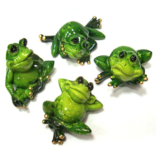 Комплект фигурок из полистоуна "Лягушки" №YX9051