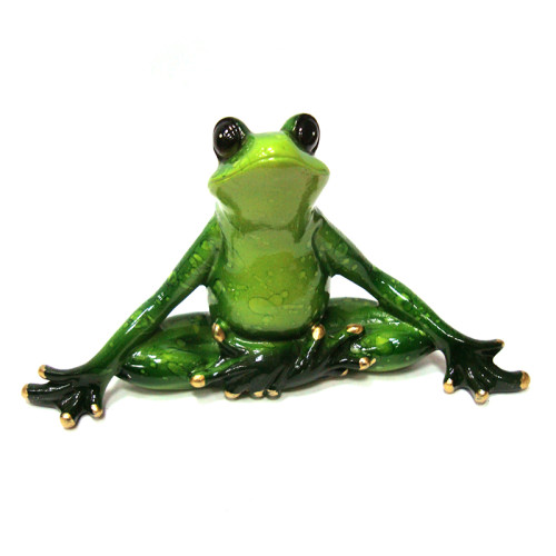 Фигурка из полистоуна "Лягушка" йога №YX9076