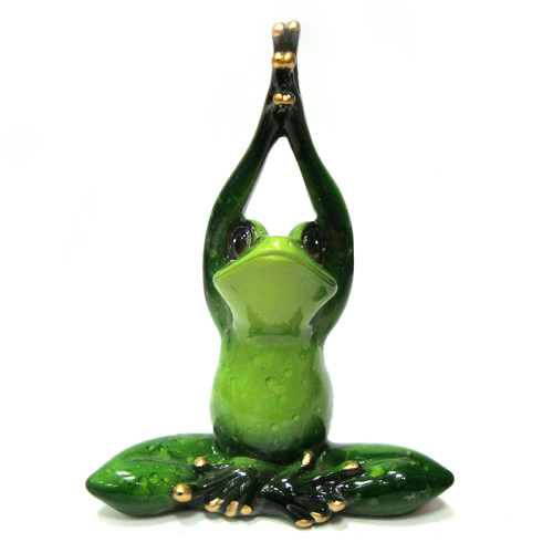 Комплект фигурок из полистоуна "Лягушки" йога №YX9077