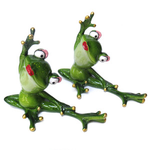 Комплект фигурок из полистоуна "Лягушка позирует" №YX99058D