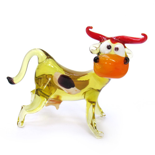 Фигурка из стекла "Корова" №P-348