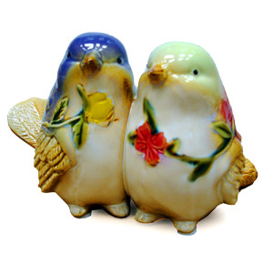 Фигурка из керамики "Птицы-пара" №0050
