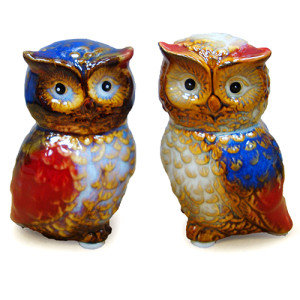Комплект фигурок из керамики "Сова" №0621