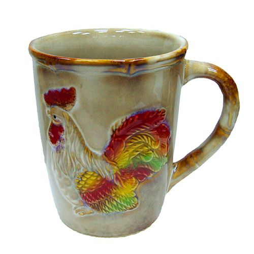 Кружка керамическая "Петух" №0627
