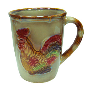Кружка керамическая "Петух" №0627
